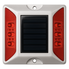 Luz LED para señalizacion de carreteras AC-LED / 6 LED Ultrabrillantes Intermitentes / Autonomía 108 Horas / Distancia Visual 800 m / IP68 / Capacidad de Carga 20000 kg / Temperatura -25°C a +75°C