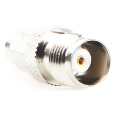Adaptador en Línea de Conector TNC Hembra a SMA Macho, Níquel/ Oro/ Teflón..
