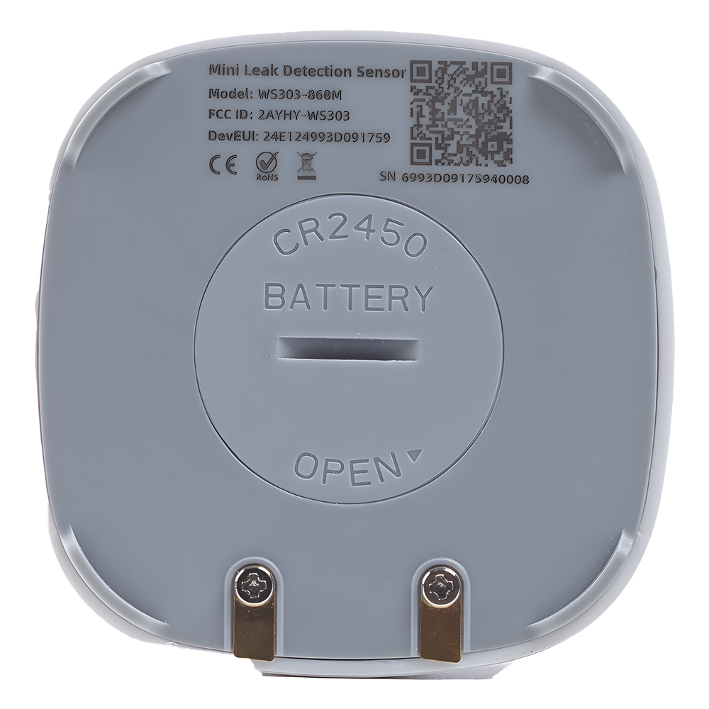 Mini Sensor Inteligente de Detección de Fugas de Agua LoRaWAN / Alarma Inmediata / IP67 / para BMS, Baños Inteligentes y Hogar