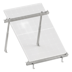 Montaje para Panel Solar, Riel "8" de 1400mm para Módulos con Espesor de 35mm, Velocidad de Viento Máx. 136km/h (20° a 45°)
