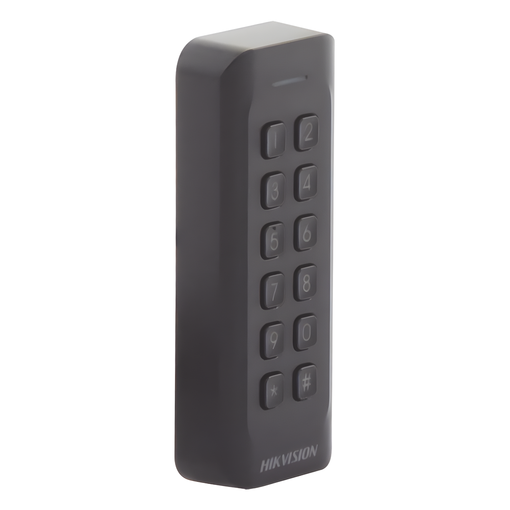 Lector de Tarjetas PROX EM y Contraseñas / Exterior IP65 / Wiegand / Compatible con Cualquier Panel / PERFIL DELGADO y ESTETICO / Indicador LED