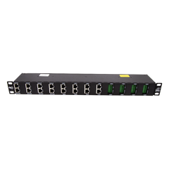 Gabinete de 24 Canales para Montaje en Rack, Compatible con el Módulo de protección DTK-NETMS