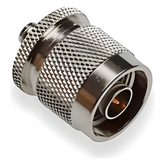 Adaptador en Línea de Conector SMA Hembra a N Macho, Níquel/ Oro/ Teflón.
