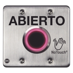 Interruptor IR NoTouch® de Acero Inoxidable, Salida Doble, ABIERTO