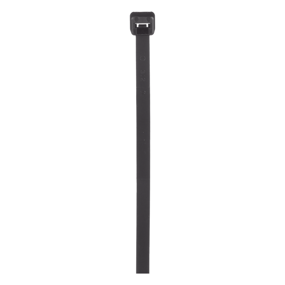 Cincho de Nylon 6.6, Color Negro, 292mm largo x 4.8mm ancho, Sección Transversal Estándar, Paquete de 1000 Piezas
