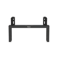 Rack de Distribución Aéreo de 2 Postes PanZone®, Rieles Roscados #12-24, de 4 UR, Color Negro