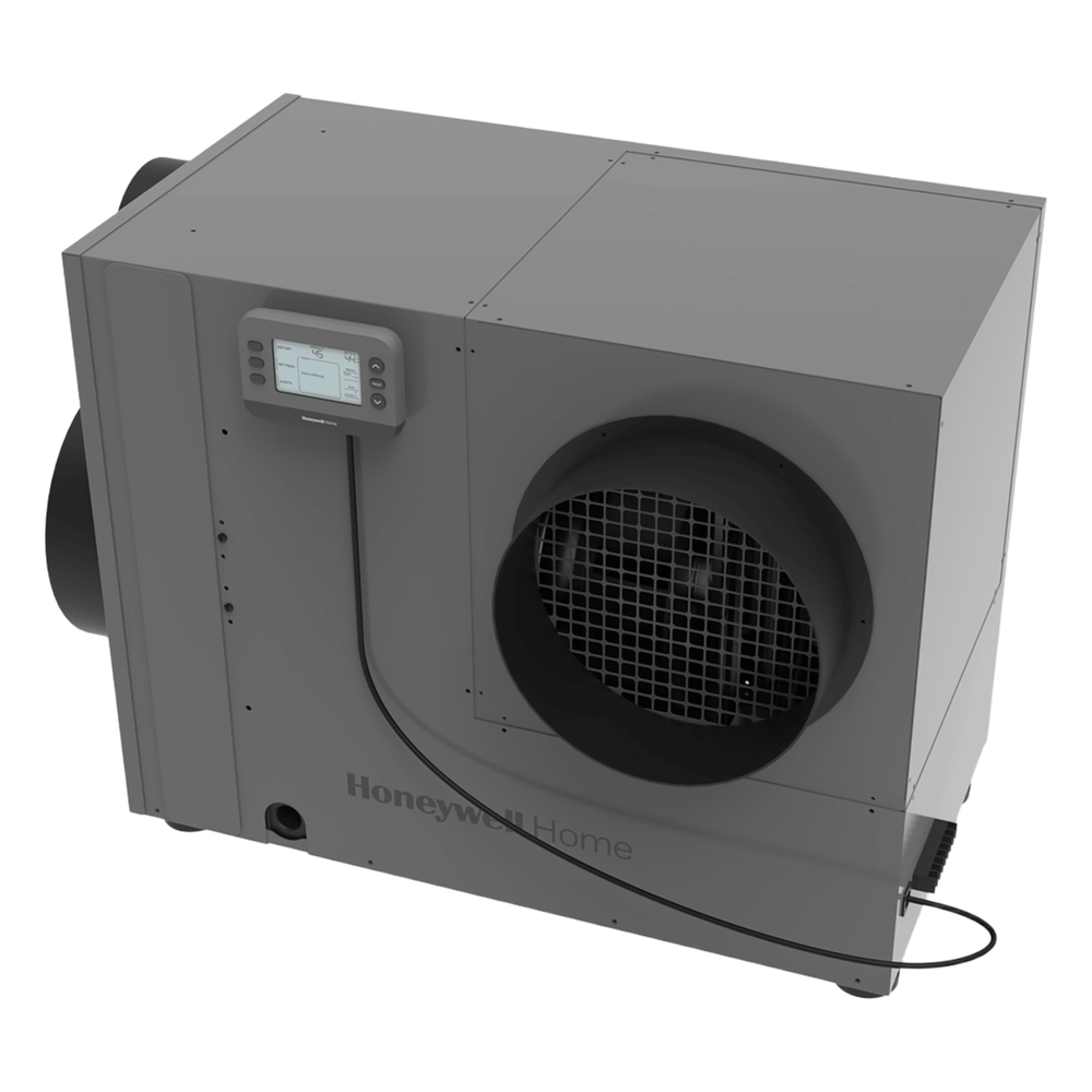 Deshumidificador de casa completa de 90 pints por día con ventilación integrada, salida tri-direccional y sensores de fuga, filtro MERV 8 de 14x20 pulgadas