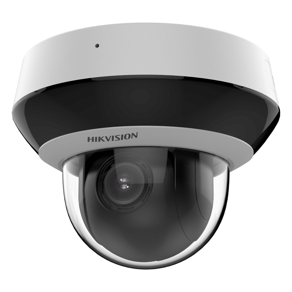 Mini Domo PTZ IP 4 Megapixel / 4X Zoom / Micrófono y Bocina Integrada / ACUSENSE / H.265+ / 20 mts IR EXIR / WDR / PoE / IK10 / IP66 / DarkFighter /  / Micro SD