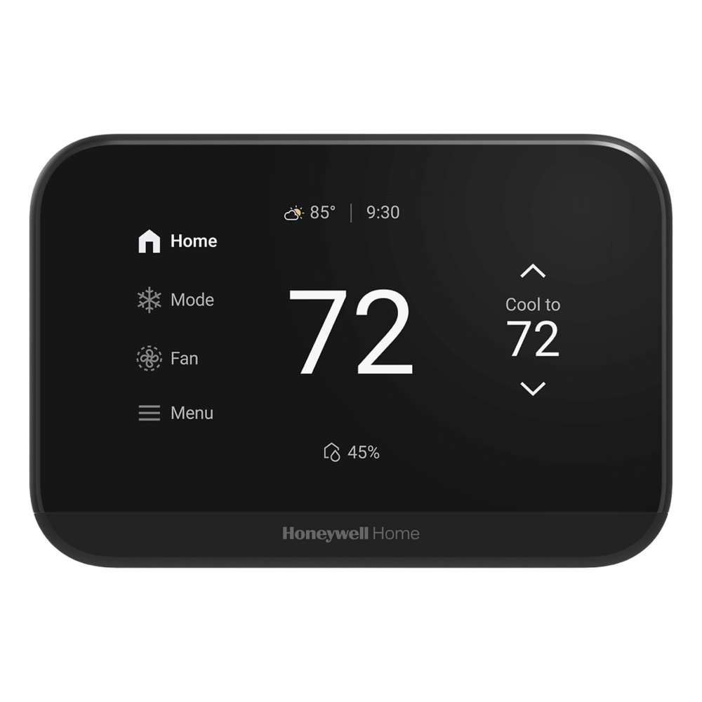 Termostato inteligente con pantalla táctil de 4.3 pulgadas, WiFi, Bluetooth y Matter, para bomba de calor 3H/2C o sistema convencional 2H/2C, color negro