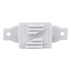Aislador de Paso Gris Reforzado para Cercos Eléctricos / Aislamiento hasta 18 kV / Resistente a Clima Extremo / Polipropileno y Policarbonato