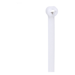 Cincho de Nylon 6.6 Dome-Top® Con Lengüeta de Bloqueo de Acero Inoxidable, 305 mm largo x 4.7mm ancho, Color Natural, Paquete de 100pz
