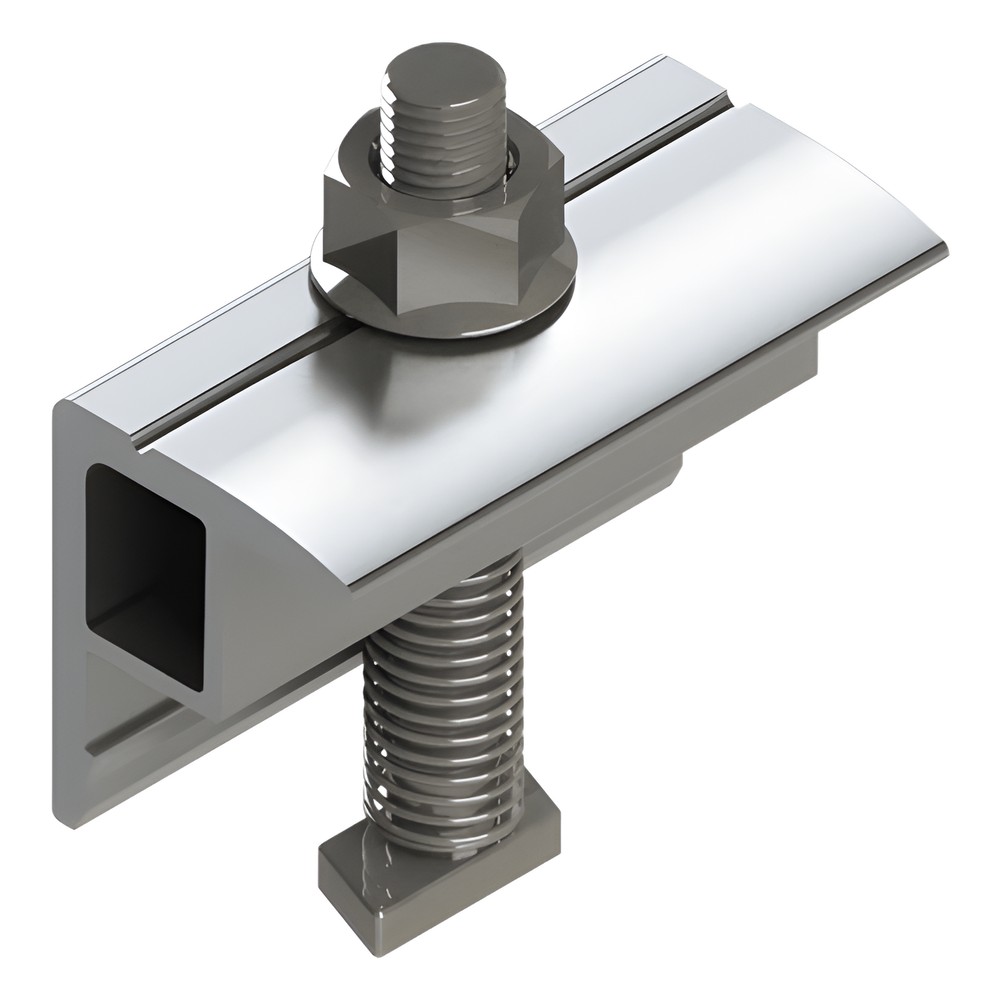 Abrazadera Final / End Clamp / Compatible con Módulos 30-40 mm / Para Sistemas N Rail y S Rail  BASEL / Fijación de Paneles Solares