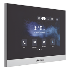 Monitor ANDROID / Soporta APP Android / Pantalla Touch Screen LCD 7" / WiFi / Punto WIFI / Bluetooth / PoE / SIP / 8 Entradas de Alarma / 1 Salida de Relé / Comunicación con App de Familiares / Administración 100 % en la Nube
