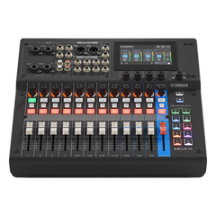Consola Digital de Audio | 12 Canales | Pantalla Táctil 4.3in | Entradas de Mic/Line y Estéreo | Salidas Análogas y USB | Pads configurables | DSP | Entrada Bluetooth |  Grabación Multipista | Color Negro