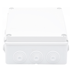 Caja Estanca de PVC Para Derivación y Conexión, 12 Entradas, Tapa Atornillada, 240x190x90 mm (Área interna), Uso Exterior IP55, Material que no Propaga el Fuego y Libre de Hálogenos