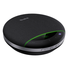 Yealink SP96, altavoz portátil con micrófono integrado, Bluetooth 5.3 con adaptador USB-C/A, alcance de captación de voz de 5 m, 26 horas de conversación, cancelación de ruido con IA.