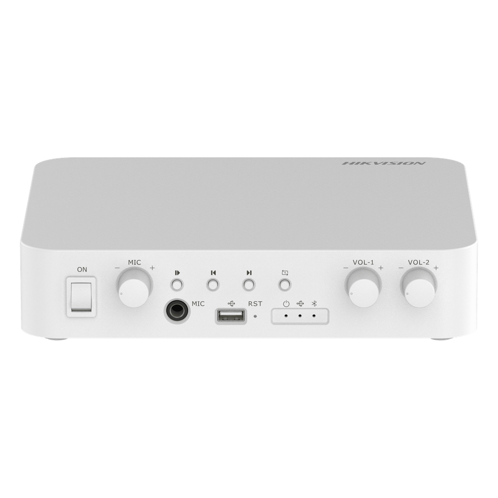 Amplificador | Bluetooth | 2 Canales | 40 W por Canal | 100V | Hik-Connect | Una Zona | Musica Ambiental