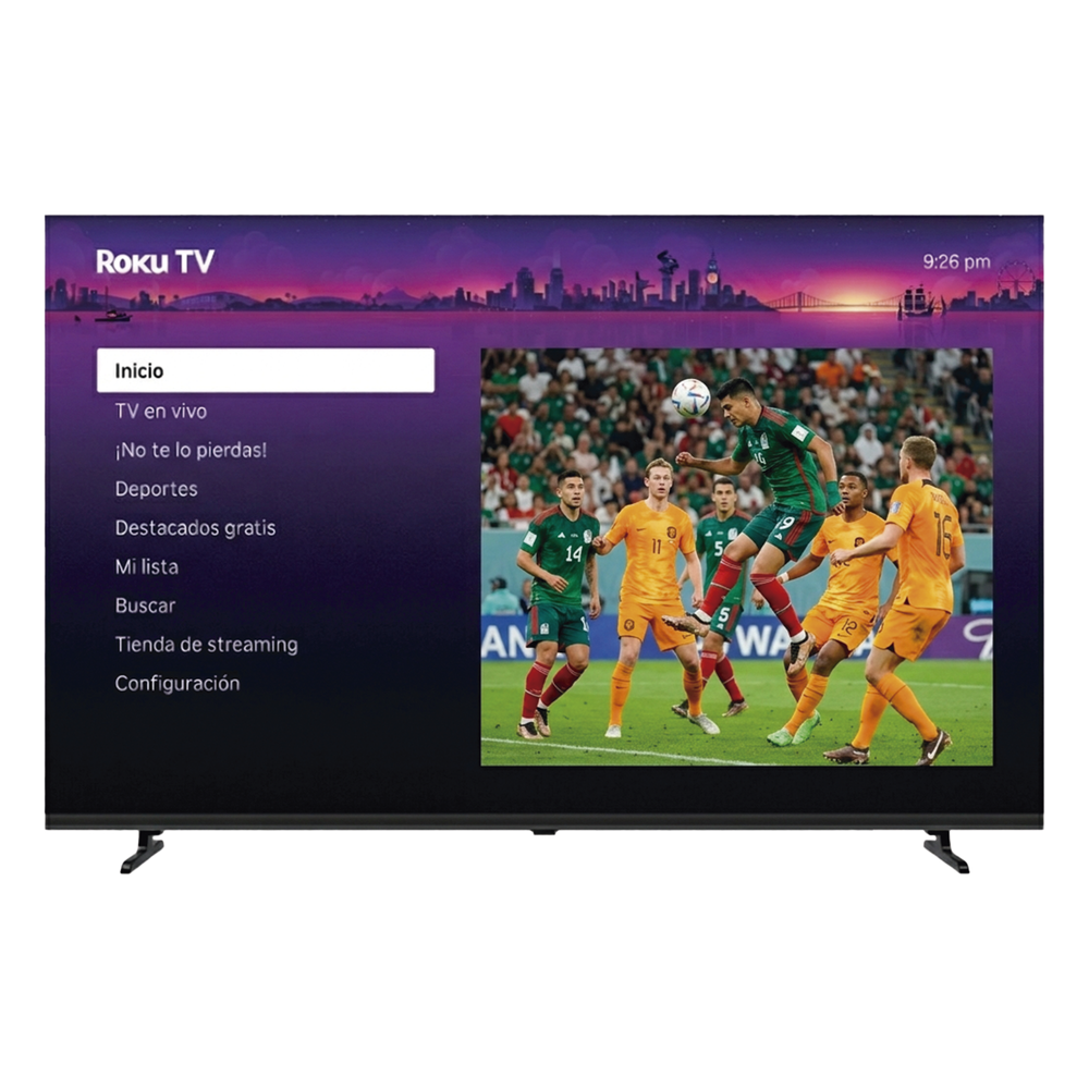 ROKU SmartTV QLED 50 Pulgadas / Resolucion 4K UHD / Dolby Audio / 3 puertos HDMI / WiFi / VESA 200x200 mm