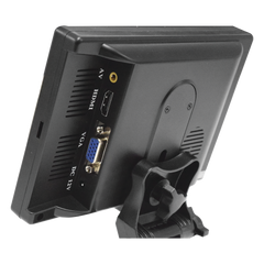 Monitor 7" TFT-LCD ideal para colocar en vehículos o DVR/NVR.  Entradas de video HDMI, VGA y RCA (CVBS)