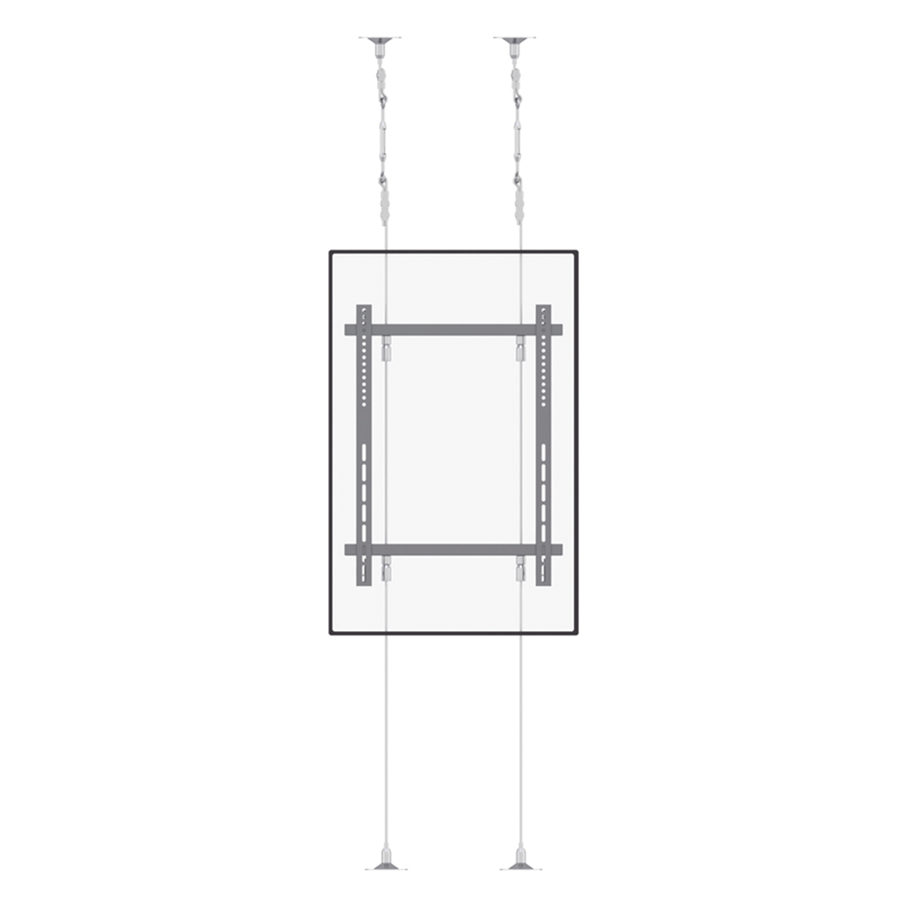 Montaje Cableado de Acero| Suelo a Techo| Capacidad Máx. de Carga 30kg| Para Pantallas de 32" ~ 75"| VESA 400 x 600
