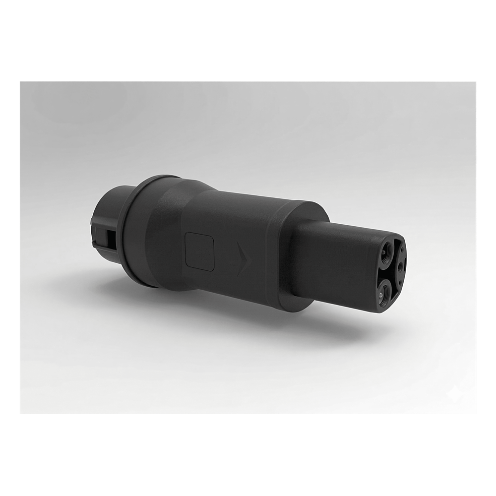 Adaptador de Conector EV / Entrada Tipo 1 (SAE J1772) / Salida NACS / 7 kW / 32 A / 220 V AC / Monofásico / Uso Interior y Exterior