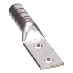 Zapata de compresión LCC500-12-6 para cal. 500 Kcmil, Doble barreno para tornillo prisionero de 1/2, Espaciado de orificios 44.5mm, 1 Pz