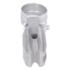 Aislador de Paso o Esquina con Abrazadera / 1 Pulgada (25 mm) / Resina Virgen 100% / Anti-Arqueo / Acero Galvanizado / Poste Cerco Eléctrico