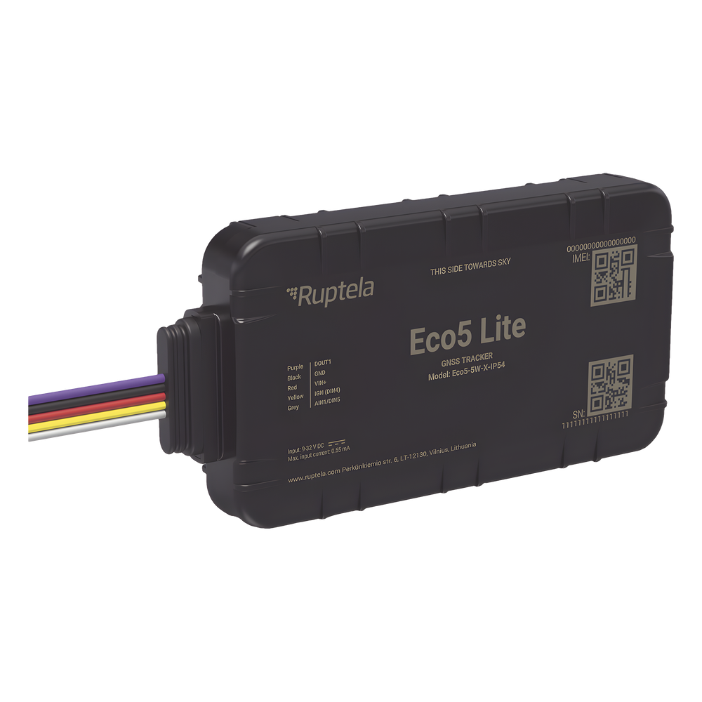 Localizador y Rastreador Vehicular GPS / LTE Cat1 y LTE-M con Respaldo 2G / GNSS U-blox M10 / Bluetooth BLE 5.0 / Carcasa IP54 / Instalación Simplificada con Menos Cables / Batería Interna de Respaldo / Alimentación 9-32 V