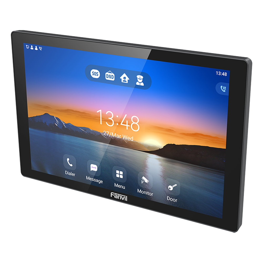 Monitor Audio/Video  IP/SIP para interior, Wi-Fi, pantalla táctil de 10.1", Apertura remota