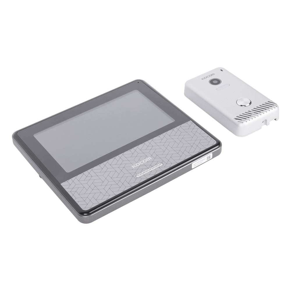 KIT DE VIDEOPORTERO IP COLOR NEGRO / Apertura con app / Súper elegante / Monitor WIFI / Alimentación 110vca
