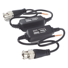 Kit de Transceptores (Baluns) para EXTERIOR TurboHD Hasta 4K HD-TVI / HD-CVI / AHD / CVBS / COAXITRON / AUDIO POR COAXITRON  / Menu OSD / CONECTORES 100% COBRE / Con Cable RF Blindado. Distancia de hasta 200 m en 4K. Calidad PREMIUM