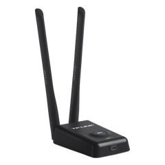 Adaptador de alta potencia USB  inalámbrico/ WiFi N 300 Mbps / Frecuencia de 2.4 GHz / 2 Antenas Externas de 5 dBi / Compatibilidad Windows y Linux