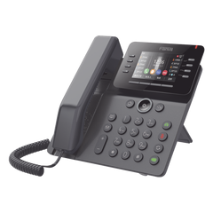 Teléfono IP Empresarial Esencial WiFi / Bluetooth, 12 líneas SIP, pantalla a color 3.5", PoE, puertos Gigabit, conferencia local de 6 vías.