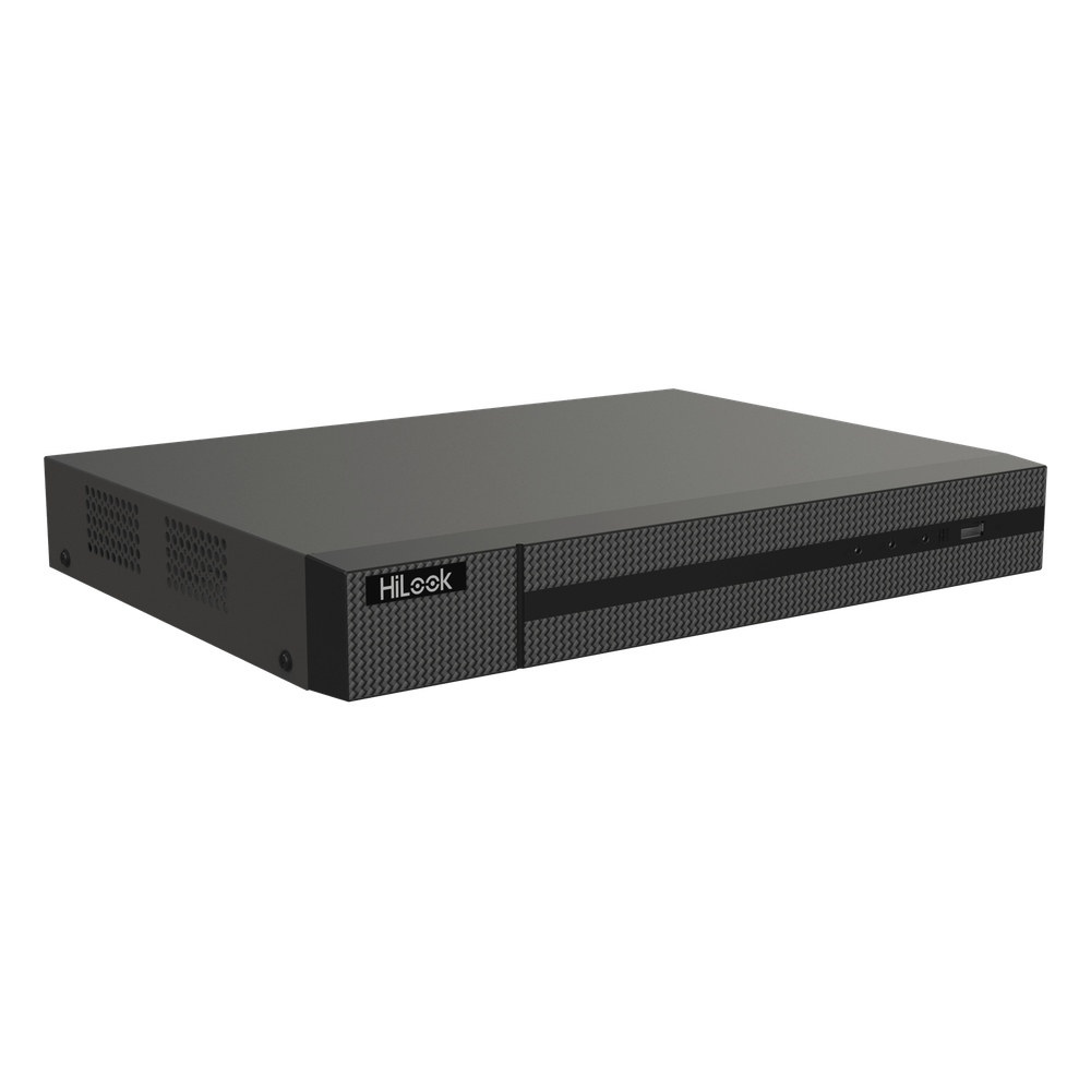 DVR 16 Canales TurboHD + 16 Canales IP / 8 Megapíxel (4K) / Audio Bidireccional / ACUSENSE Lite / 1 Bahía de Disco Duro / H.265+ / Salida en Full HD