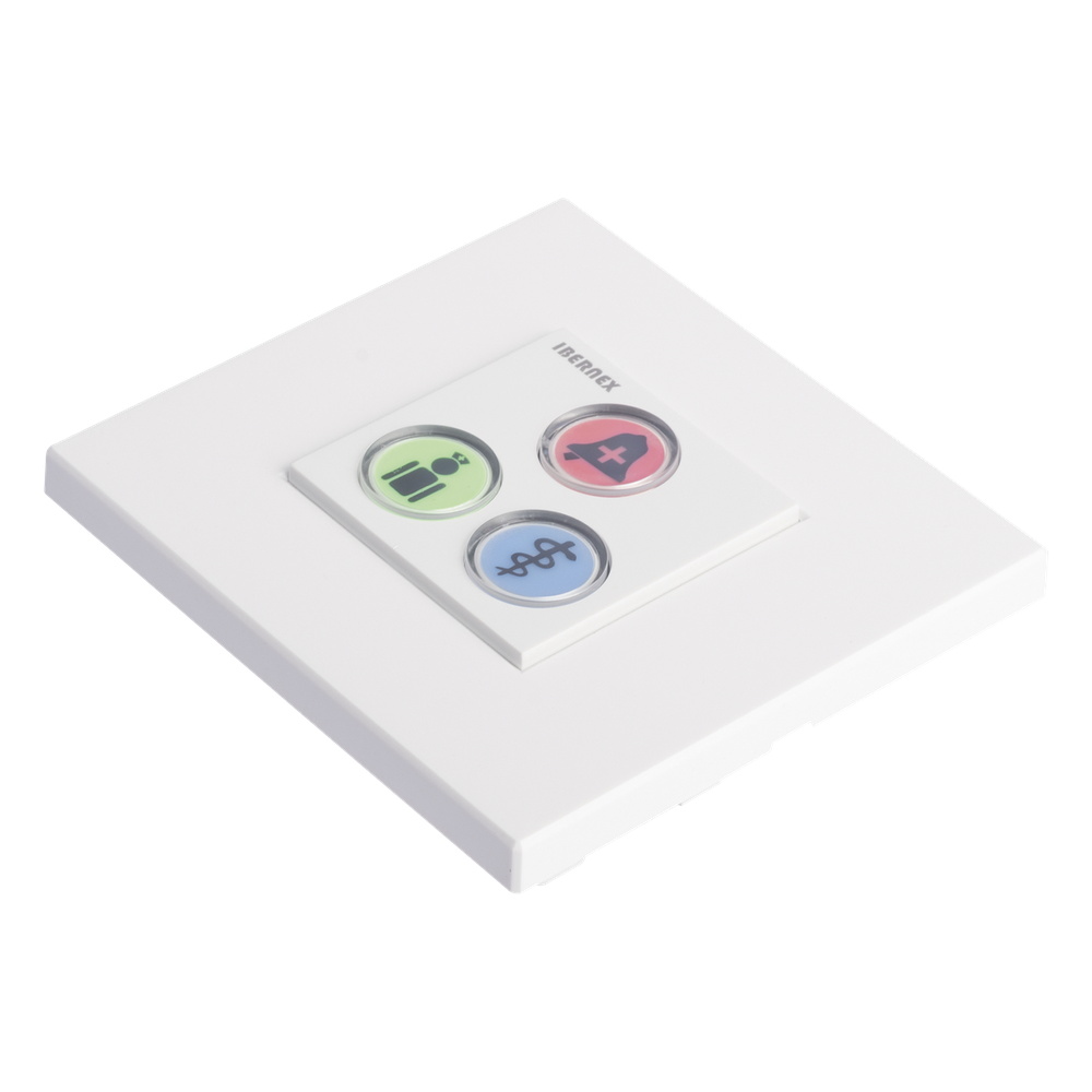 Modulo de 3 Botones iluminados con Lector RFID 125 KHz / Alarma / Cancelar y Código Azul / BUS RS485 / Compatible con NX0019/B, NX1021 y NX0015