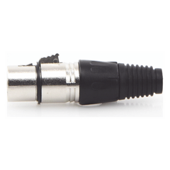 Conector XLR 3 Pines Hembra | Ideal para Conexiones de Micrófonos y Mezcladoras | Equipo de Audio Profesional
