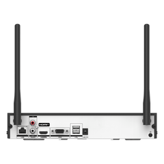 NVR 8 Megapixel (4K) / 8 canales IP / 1 Bahía de Disco Duro / 2 Antenas Wi-Fi / Salida de Vídeo 4K / ACUSENSE