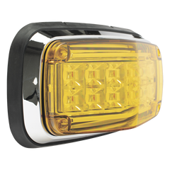 Luz de advertencia 8 X 4", Color Ámbar, IP67, SAE,  Ideal para Ambulancias