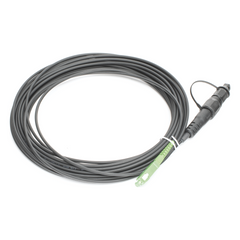Jumper de Fibra Óptica, Conector SC/APC - Conexión a Caja FDP460, Redondo, 10 Metros (32.81 Pies), Forro 3 mm, G657A2, Negro
