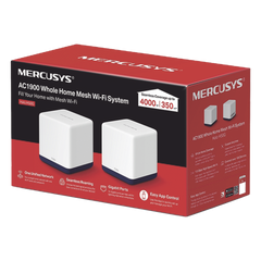 KIT de Sistema Inalámbrico H50G Mesh / Doble banda 2.4GHz y 5GHz AC 1900Mbps / 3 Puertos 10/100/1000 Mbps / Control vía App / Roaming Continuo