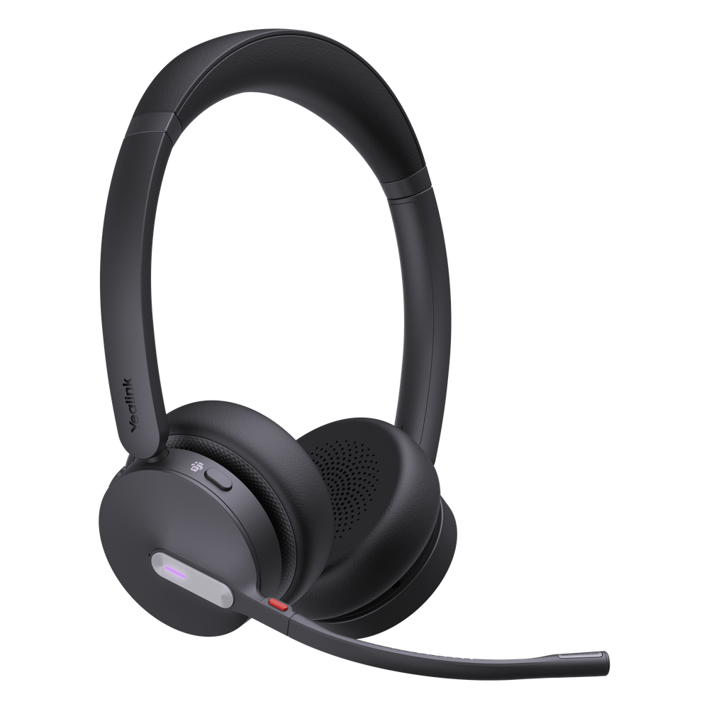 Auriculares estéreo Yealink WH64 edición MS con Bluetooth integrado (base y auriculares DECT) / Cancelación activa de ruido / Triple conexión