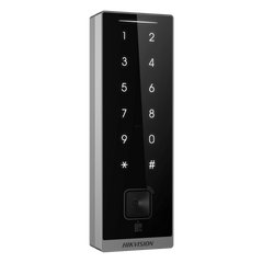 Teclado Esclavo con Lector de Tarjetas Virtuales Bluetooth y Códigos QR / Tarjetas MIFARE y PROX EM / Contraseñas / RS-485 Wiegand OSDP / Frecuencias 13.56 MHz y 125 KHz / Autenticación Tarjeta PIN QR Bluetooth / Táctil