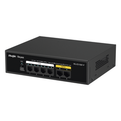 Switch PoE+ no Administrable, 6 Puertos 10/100 Mbps, hasta 54 Watts