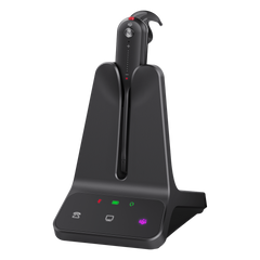 Auriculares mono Yealink WH63 E2 edición MS/ Base DECT/ Cancelación de ruido con 2 micrófonos/ Tres estilos de uso