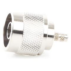 Conector N Macho de Anillo Plegable para Cables Coaxiales LP-142, LP-195, RG-58/U, RG-142/U, LMR-195, Níquel/ Oro/ Teflón.â€&lsaquo;