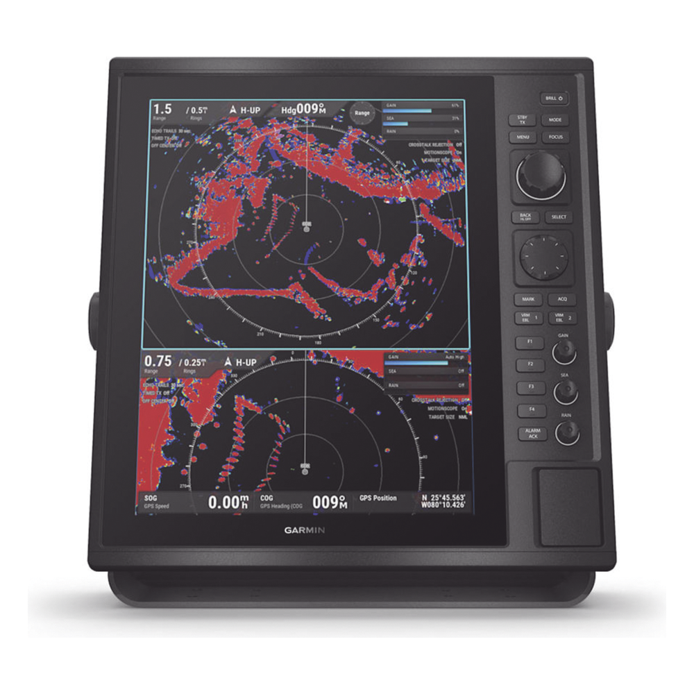 Pantalla CR 1522 / Resolución 1024 x 768 XGA / GPS/GLONASS/GALILEO/BEIDOU/QZSS/GAGAN / 2 Ranuras SD / IP26 & IP27 / NMEA 2000 y 0183 Compatible / 10-36 VDC