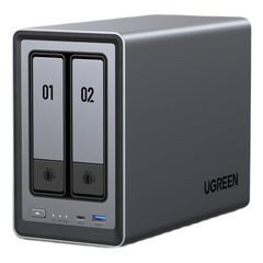 NASync DXP2800 | SO UGOS Pro |  Intel N100 12th Gen Intel® 4 Core™ | 2 Bahías SATA hasta 48TB | 2-Bahias (M.2 NVMe) hasta 16TB | 8GB DDR5 (Exp. a 16GB) | Ethernet 2.5G  | HDMI 4K | 2* USB2.0 | 1*USB 3.2Gen | 1* USB 3.2Gen2 | 1*USB-C 3.2Ge