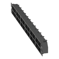 Panel de Parcheo Modular Mini-Com (Sin Conectores), Plano, Sin Blindaje, Alta Densidad, Números Pre-impresos, de 48 Puertos, 1 UR