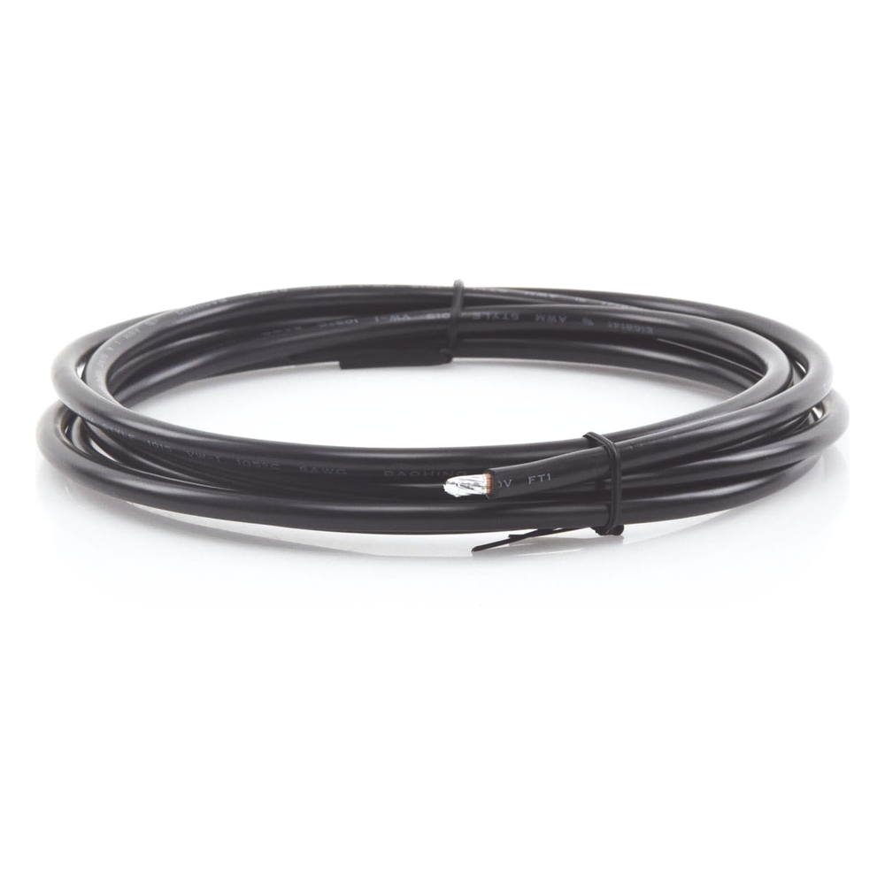 Cable para Controlador, 3.0 m, Negro, Calibre 8 AWG con Terminal de Ojo en un Extremo