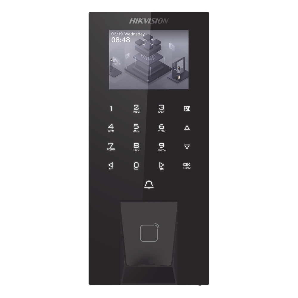 Terminal de Control de Acceso Biométrico / Huella Digital + Tarjeta M1 + PIN + Bluetooth / 5,000 Huellas y 150,000 Eventos / Pantalla LCD Táctil 2.4